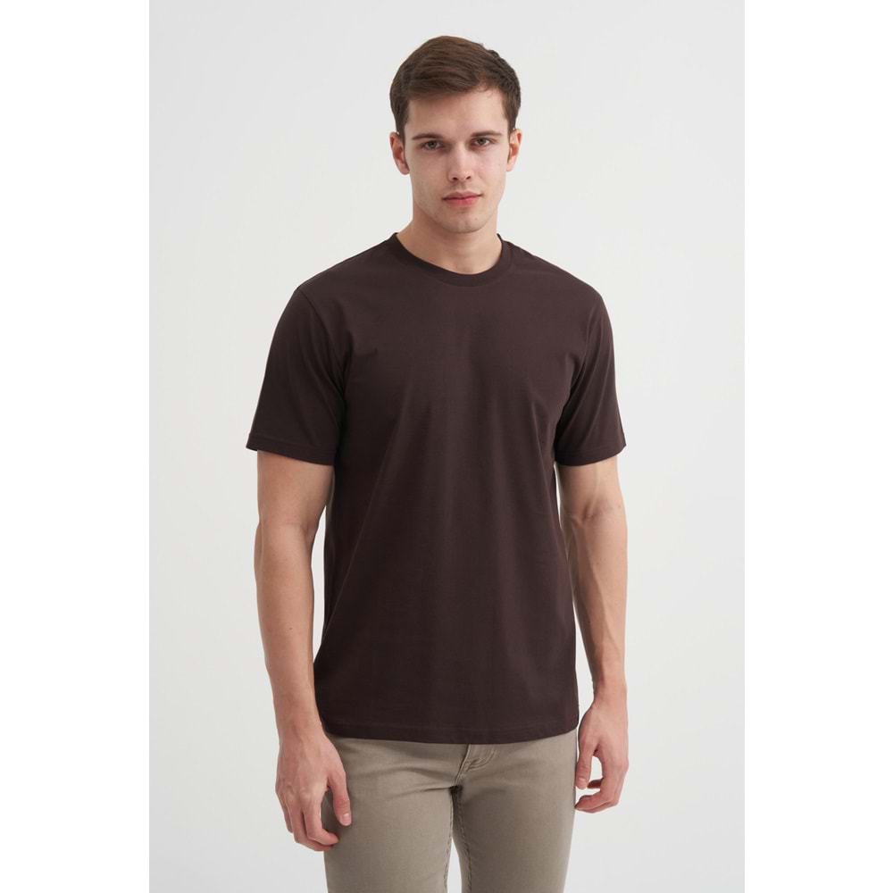 CAZ 4627 BIS YK T-SHIRT - CAZADOR - KAHVERENGİ - XL