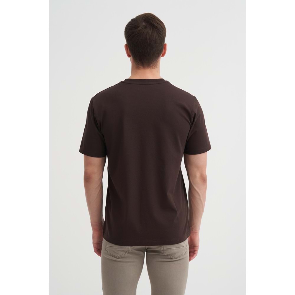 CAZ 4627 BIS YK T-SHIRT - CAZADOR - KAHVERENGİ - XL