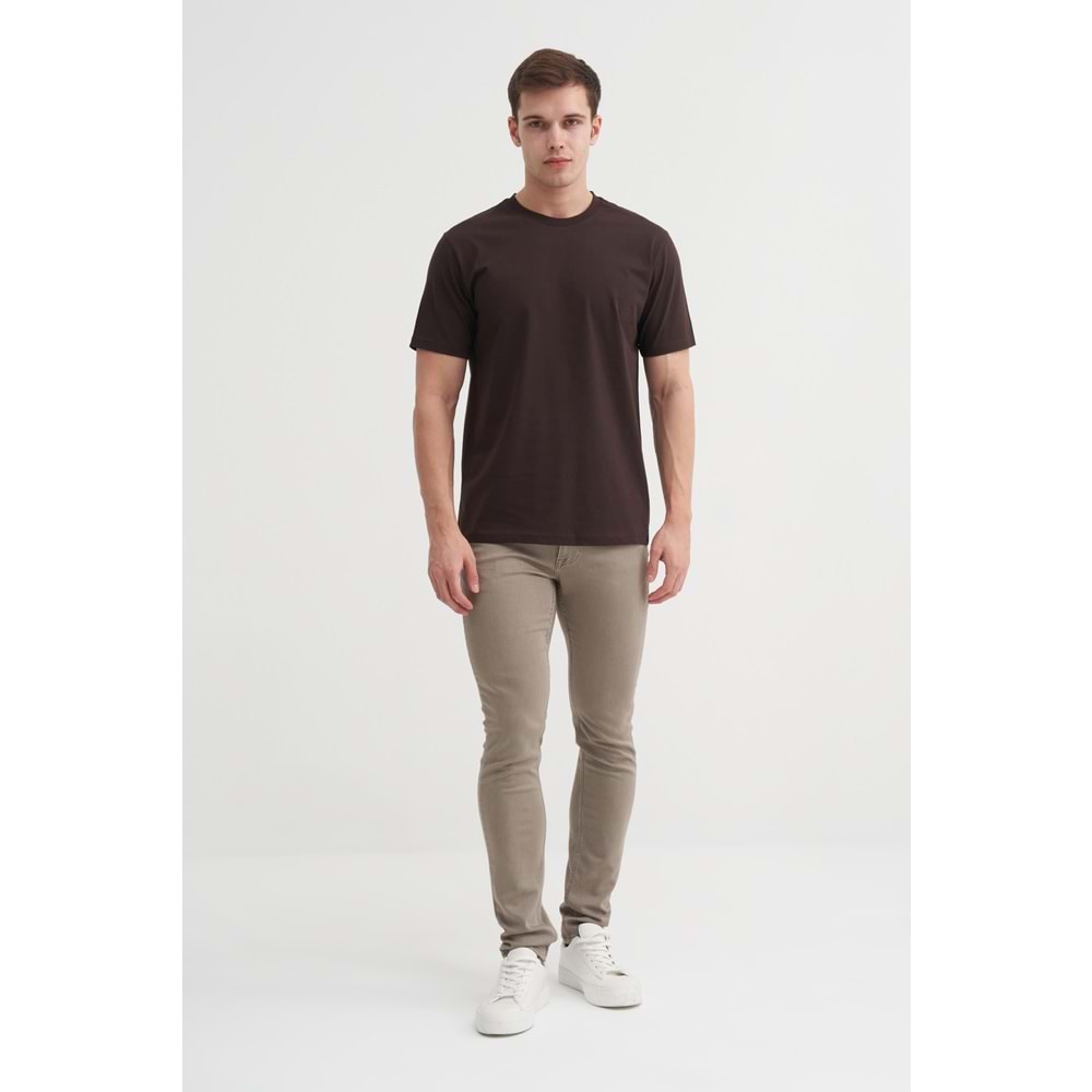CAZ 4627 BIS YK T-SHIRT - CAZADOR - KAHVERENGİ - XL