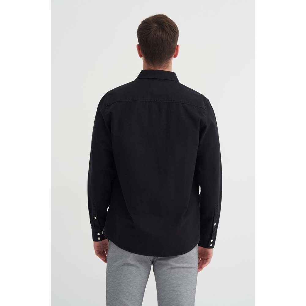 CAZ 2046 U.KOL GÖMLEK - CAZADOR - SİYAH - M