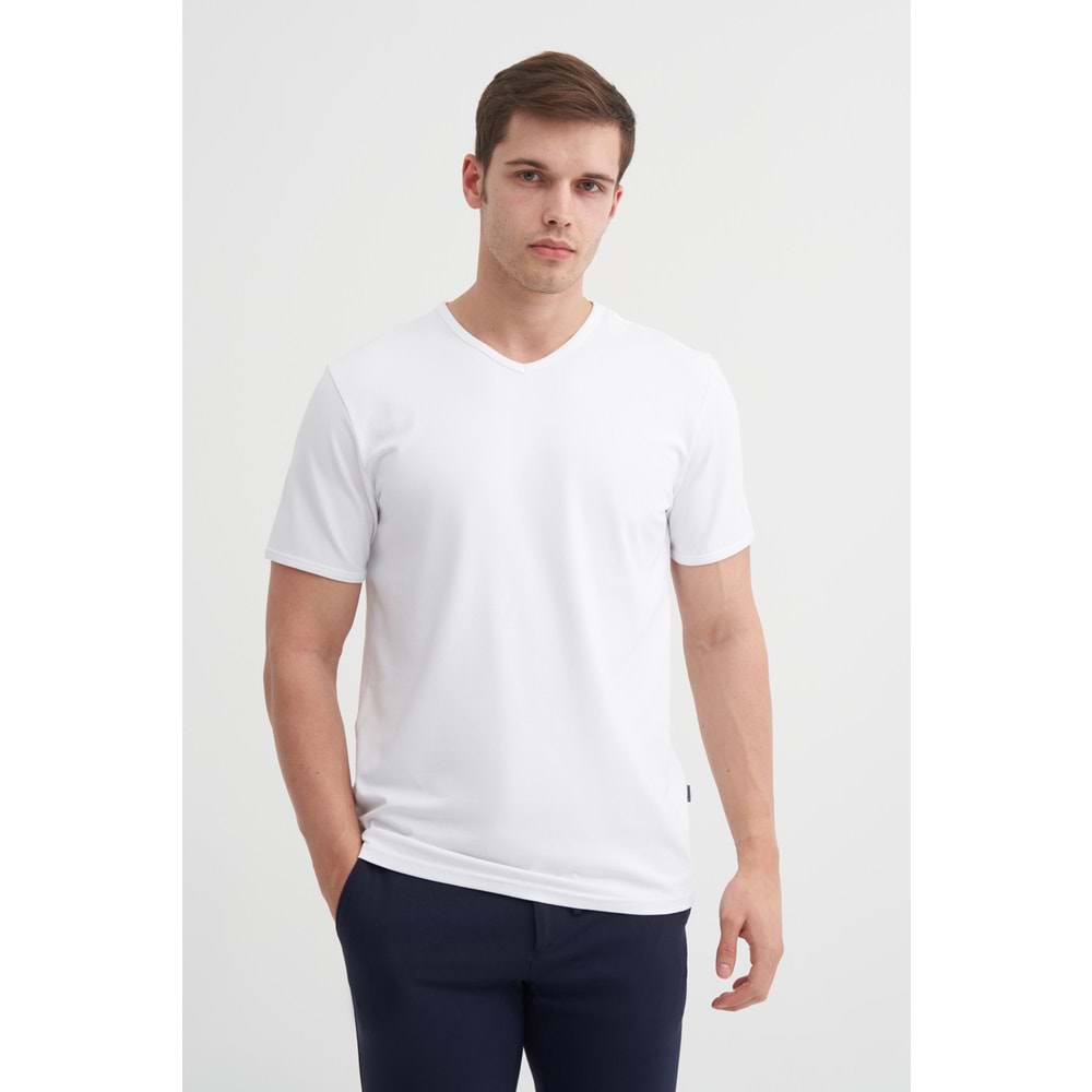 CAZ 4619 STN V. T-SHIRT - CAZADOR - BEYAZ - L