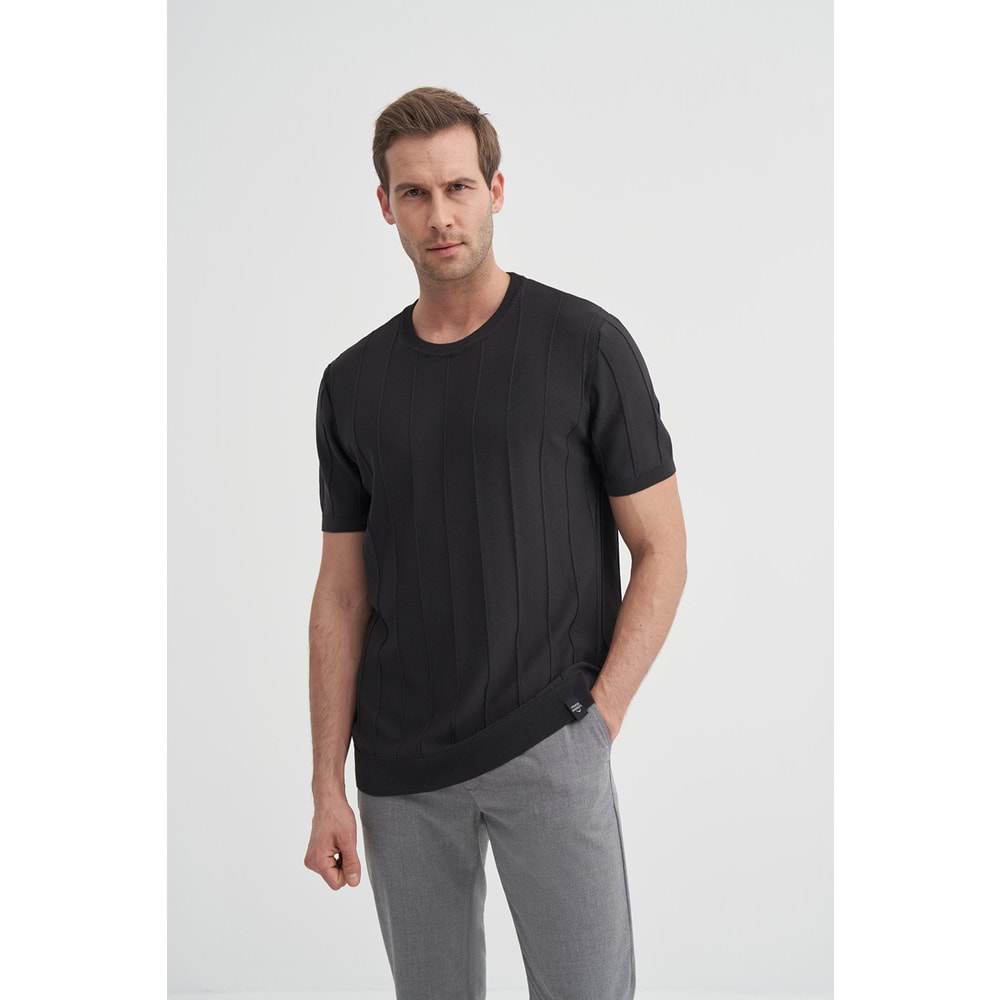 CAZ 3017 BIS YK TRİKO T-SHIRT - CAZADOR - ANTRASİT - XL