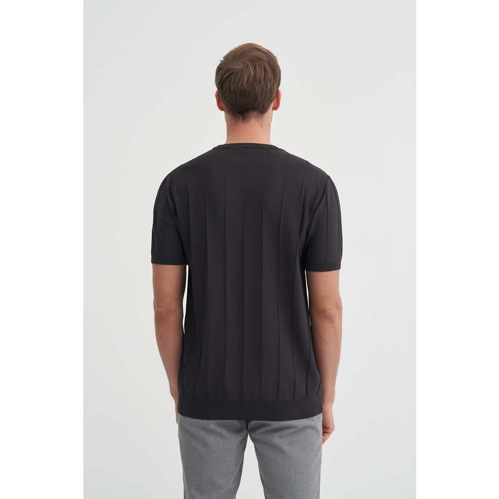 CAZ 3017 BIS YK TRİKO T-SHIRT - CAZADOR - ANTRASİT - XL