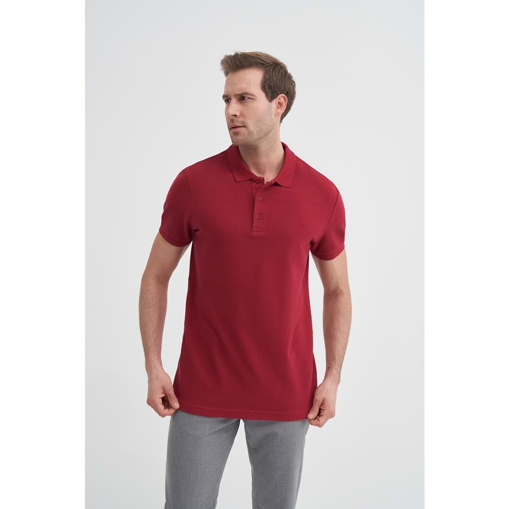 CAZ 4613 POLO PİKE T-SHIRT - CAZADOR - BORDO - M