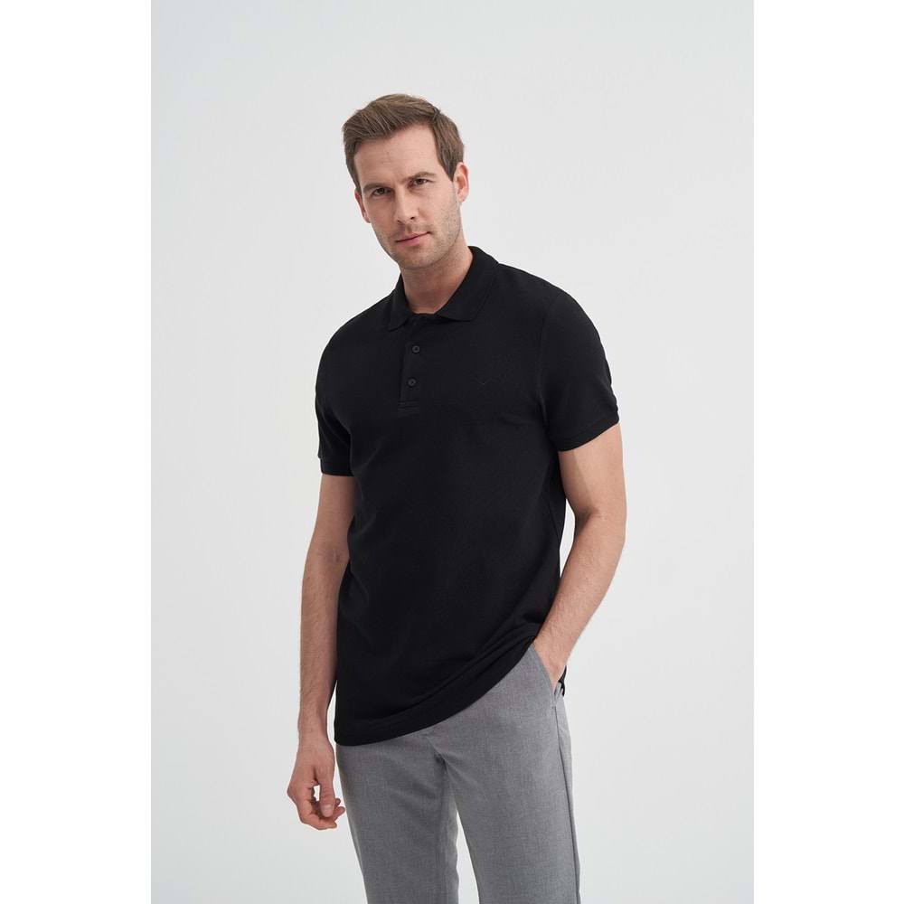 CAZ 4613 POLO PİKE T-SHIRT - CAZADOR - SİYAH - L
