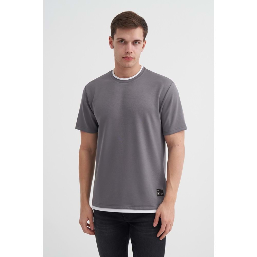 CAZ 4003 BIS YK T-SHIRT - CAZADOR - KOYU GRİ - XL