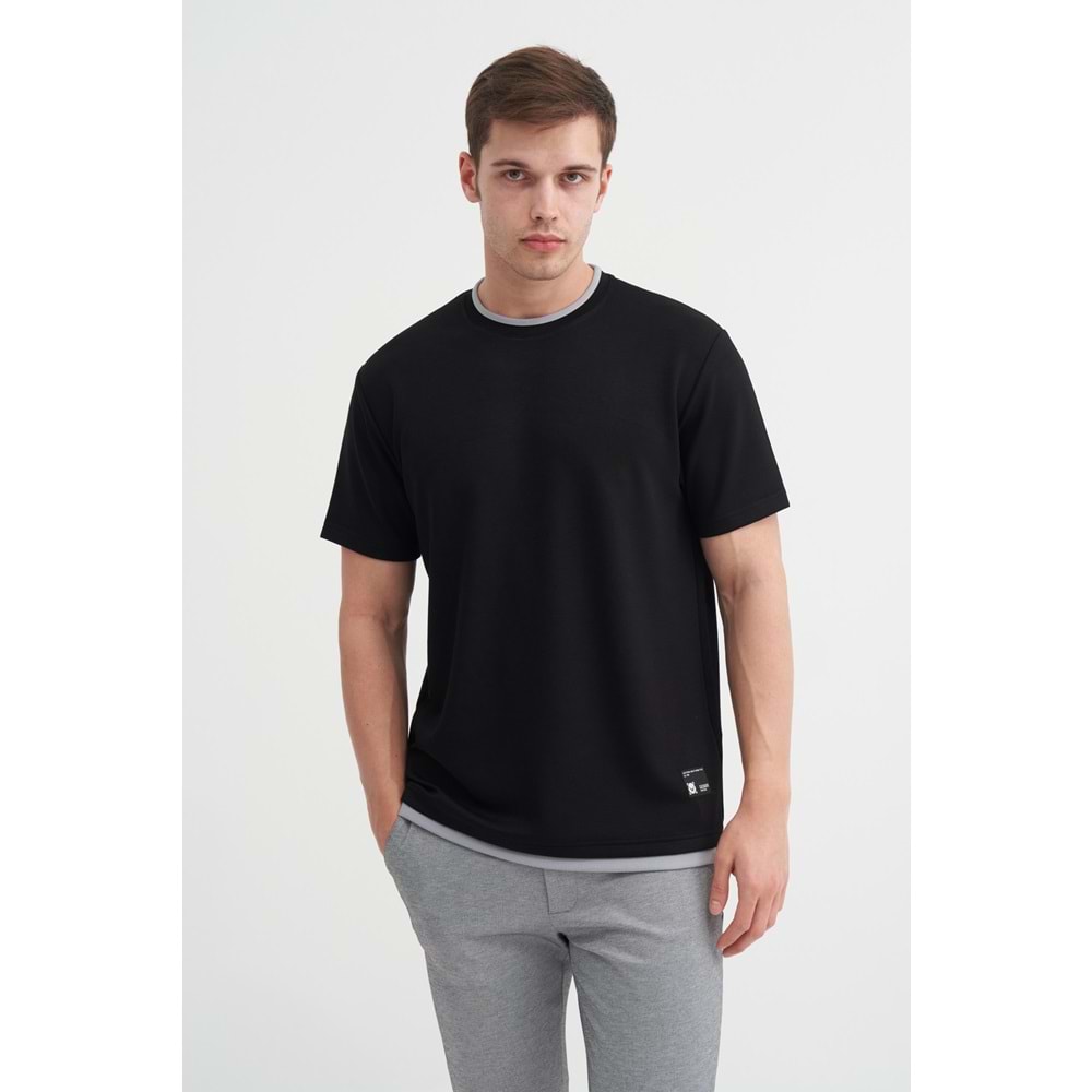 CAZ 4003 BIS YK T-SHIRT - CAZADOR - SİYAH - M