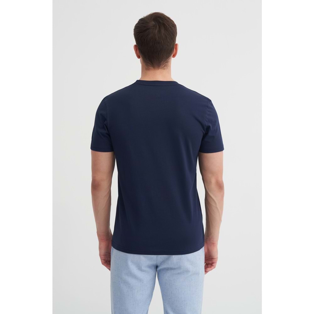 CAZ 4021 BIS YK T-SHIRT - CAZADOR - LACİVERT - M