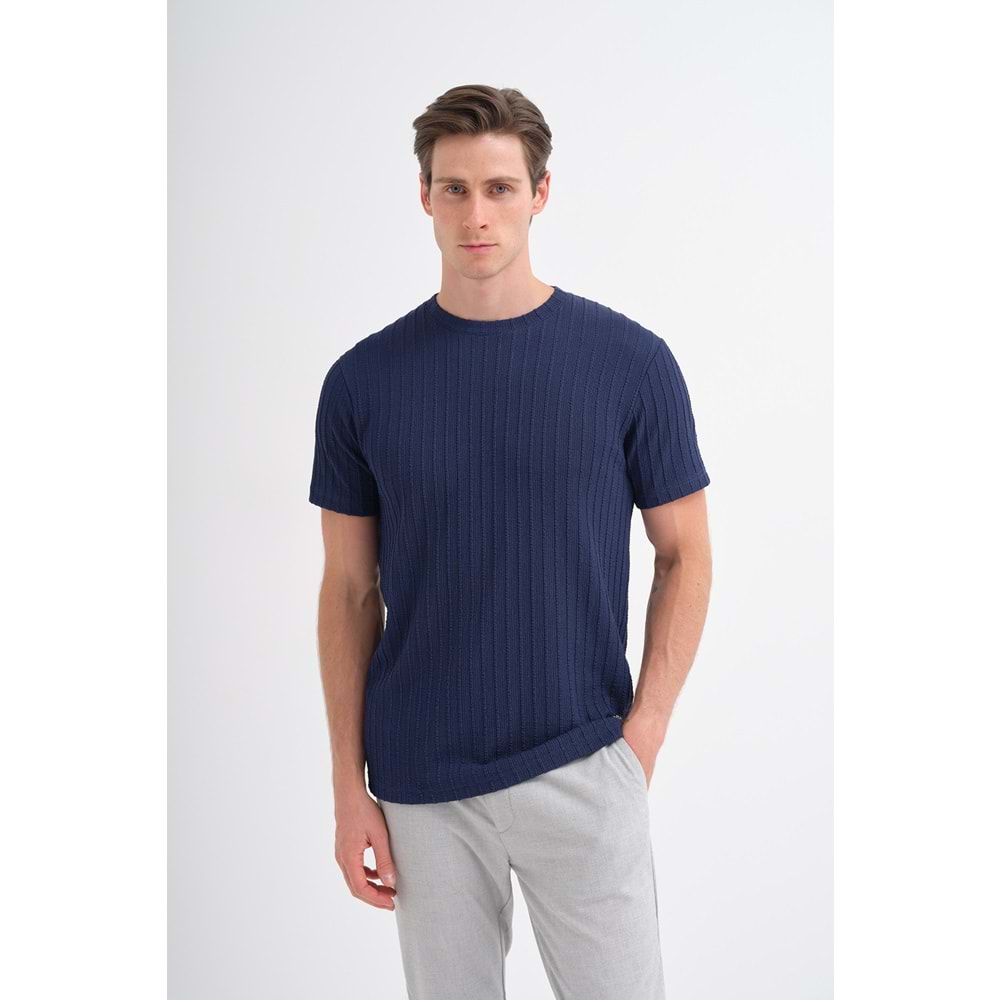 CAZ 4051 BIS YK T-SHIRT - CAZADOR - LACİVERT - S