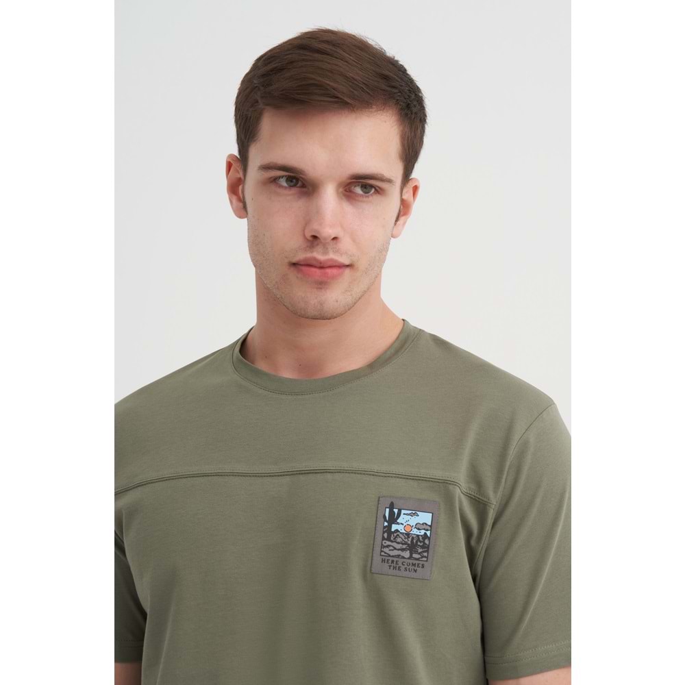 CAZ 4085 BIS YK T-SHIRT - CAZADOR - HAKİ - XXL