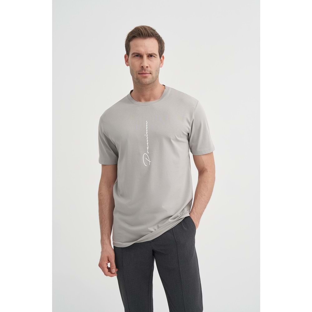 CAZ 4091 BIS YK T-SHIRT - CAZADOR - GRİ - M