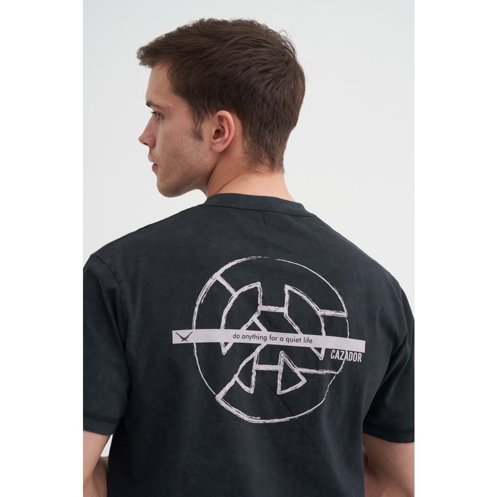 CAZ 4115 BIS YK T-SHIRT - CAZADOR - SİYAH - M