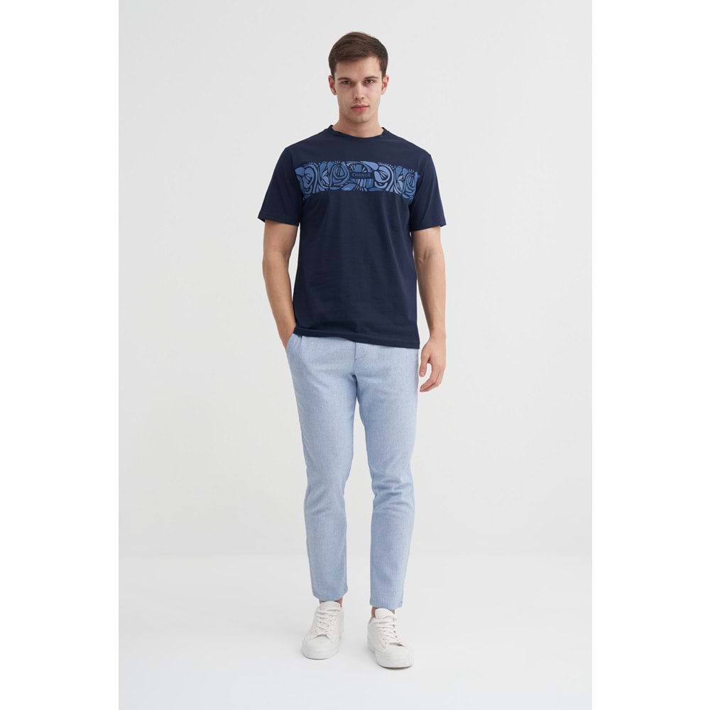 CAZ 4147 BIS YK T-SHIRT - CAZADOR - LACİVERT - M