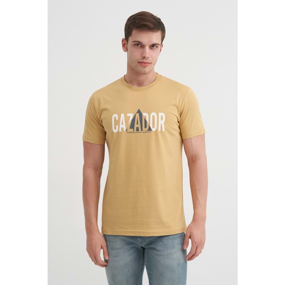 CAZ 4155 BIS YK T-SHIRT - CAZADOR - YAĞ YEŞİLİ - M