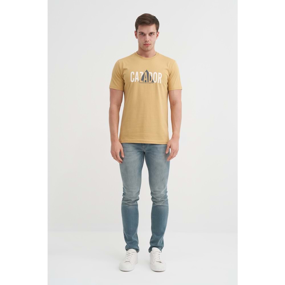 CAZ 4155 BIS YK T-SHIRT - CAZADOR - YAĞ YEŞİLİ - M