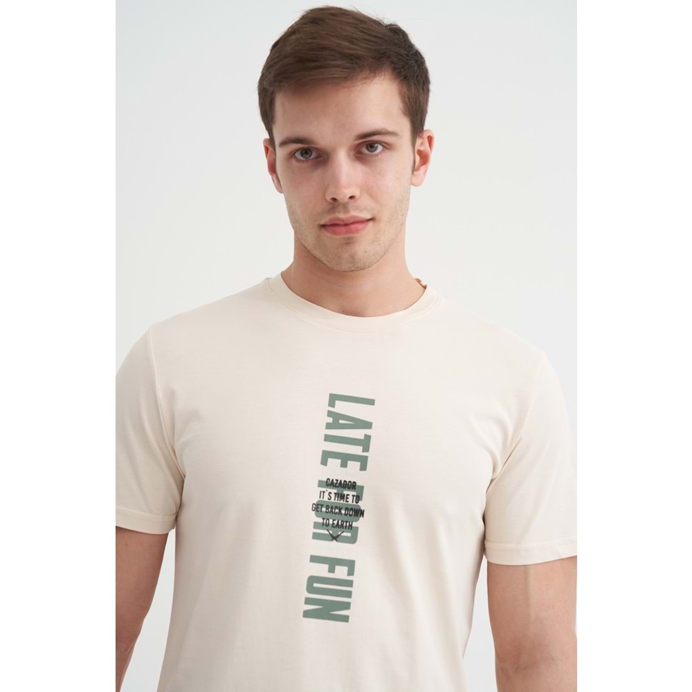 CAZ 4156 BIS YK T-SHIRT - CAZADOR - BEJ - L