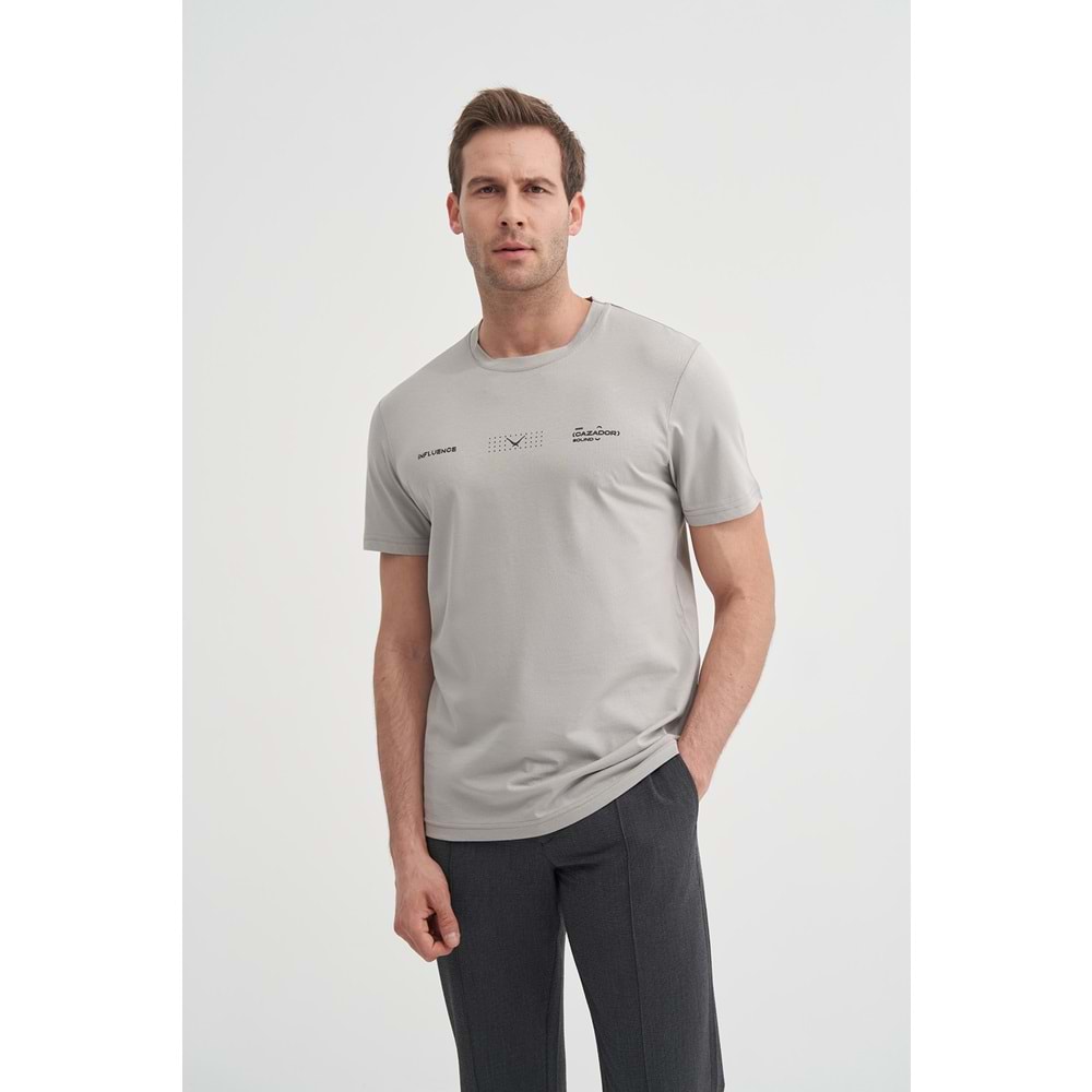 CAZ 4161 BIS YK T-SHIRT - CAZADOR - GRİ - M