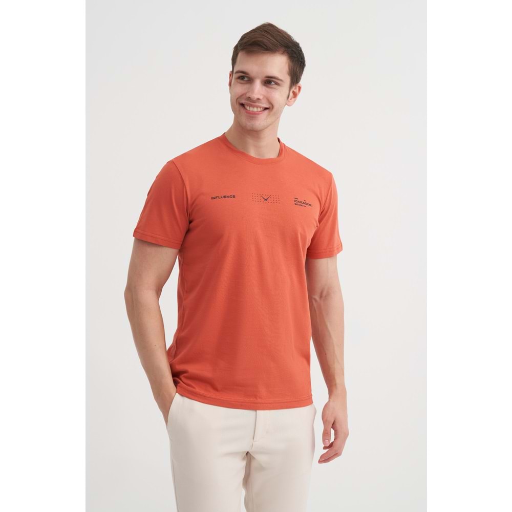 CAZ 4161 BIS YK T-SHIRT - CAZADOR - KİREMİT - M