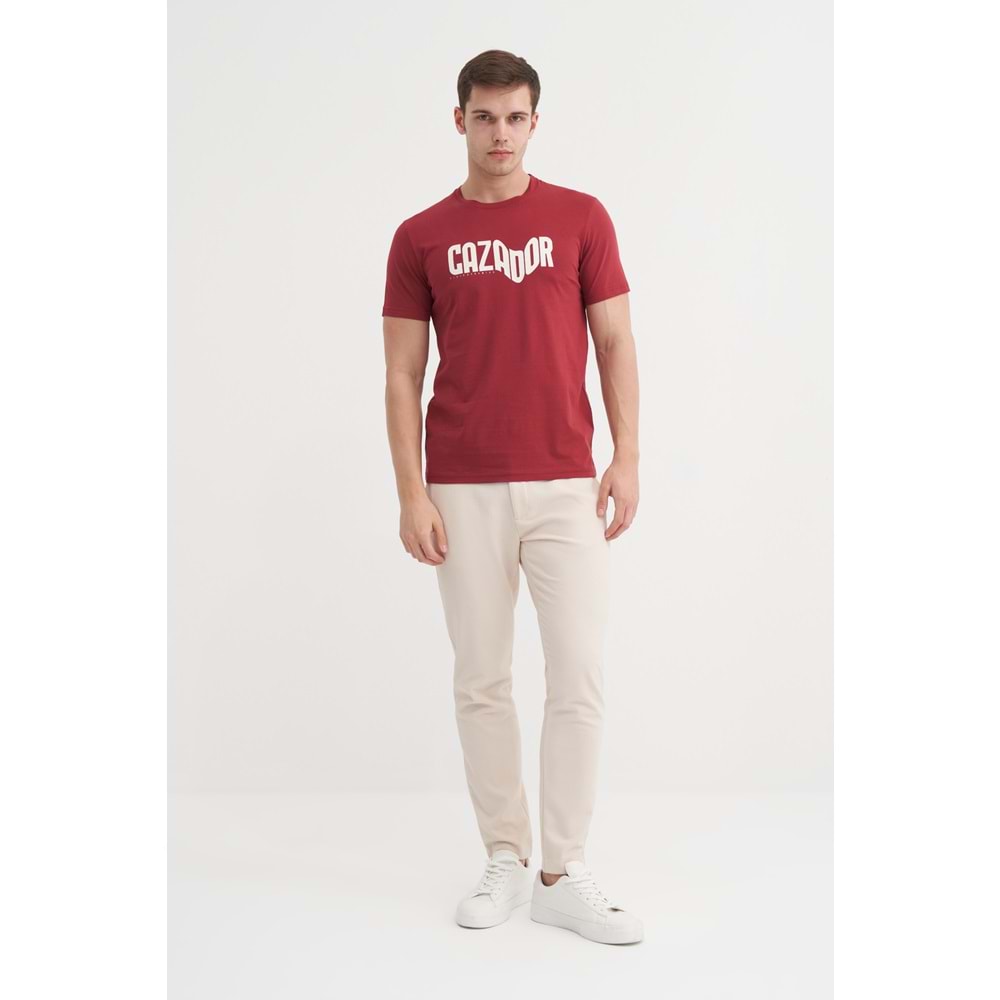 CAZ 4230 BIS YK T-SHIRT - CAZADOR - BORDO - L