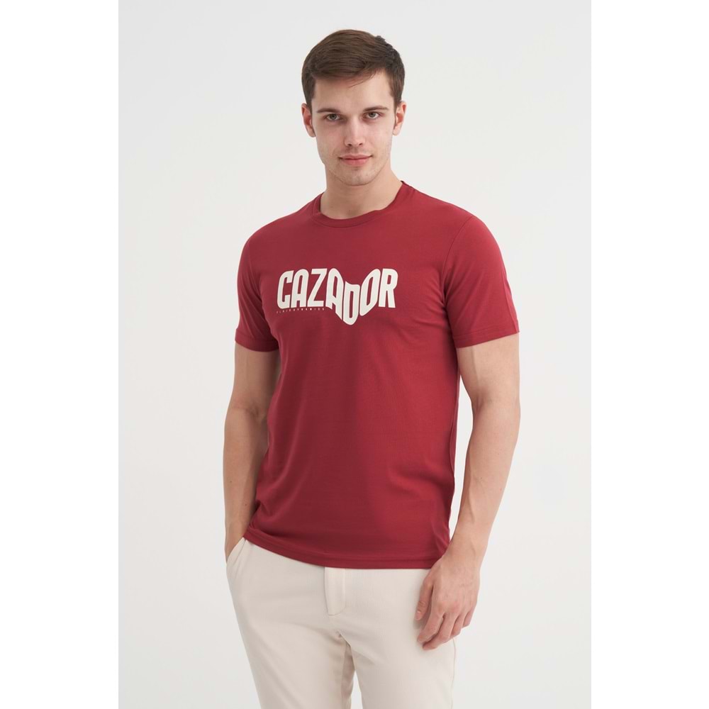 CAZ 4230 BIS YK T-SHIRT - CAZADOR - BORDO - M