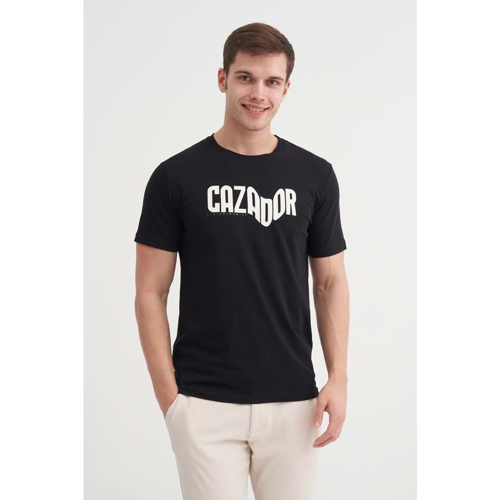 CAZ 4230 BIS YK T-SHIRT - CAZADOR - SİYAH - L
