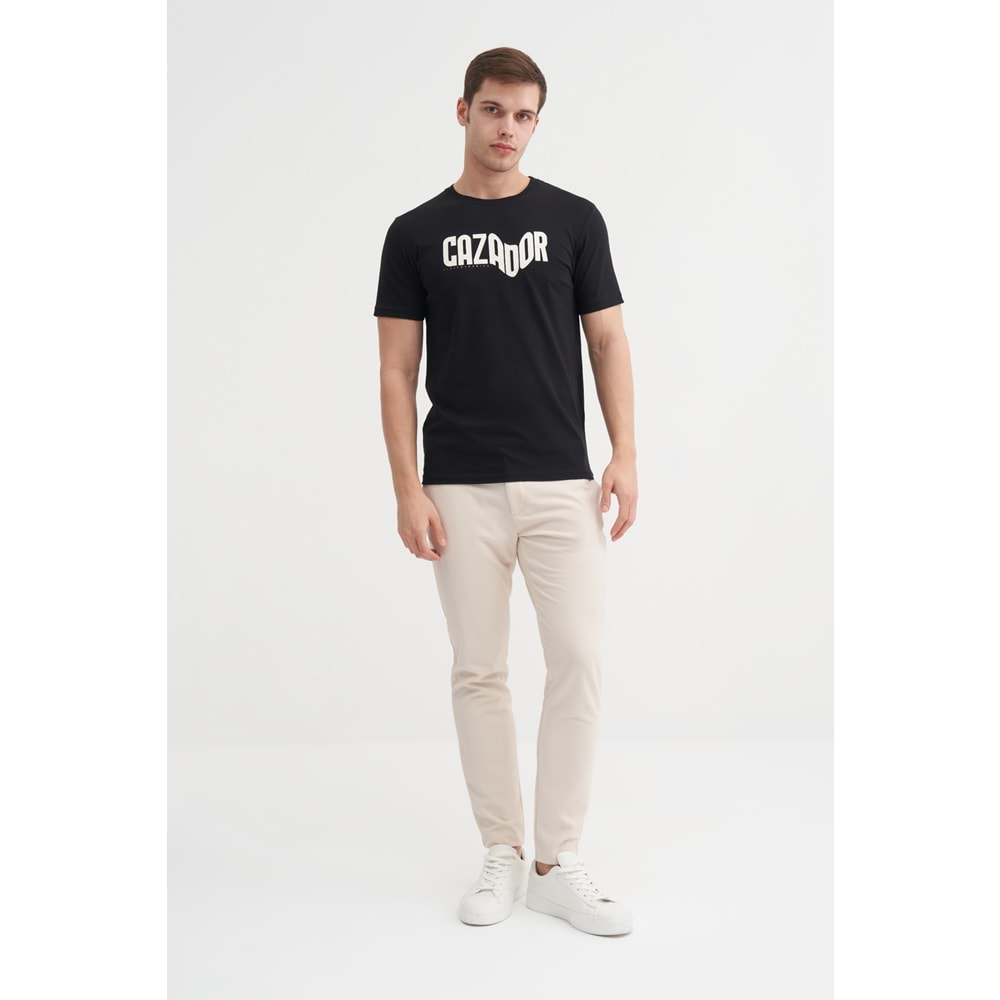 CAZ 4230 BIS YK T-SHIRT - CAZADOR - SİYAH - L