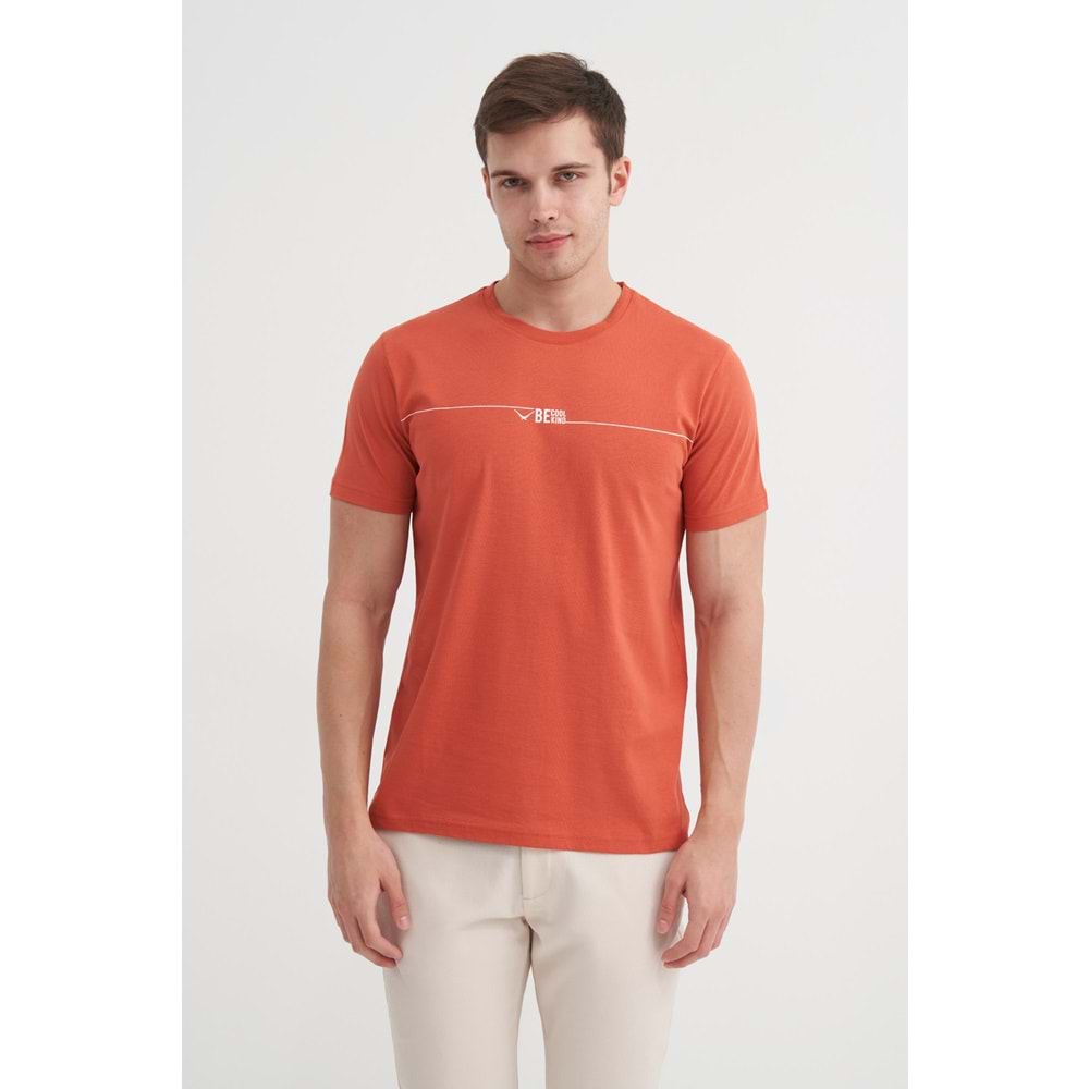 CAZ 4206 BIS YK T-SHIRT - CAZADOR - KİREMİT - XL