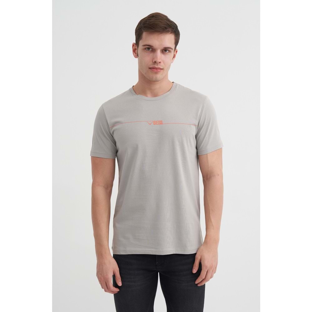 CAZ 4206 BIS YK T-SHIRT - CAZADOR - GRİ - M