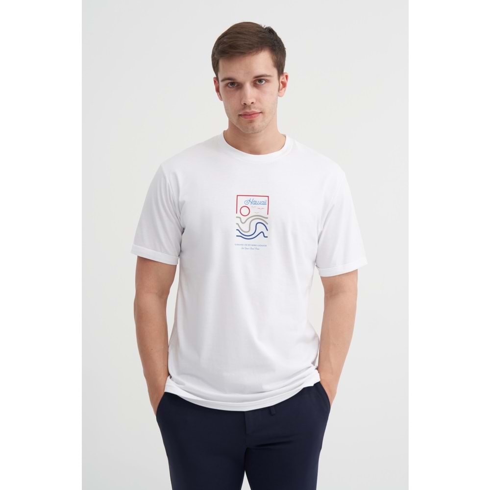 CAZ 4188 BIS YK T-SHIRT - CAZADOR - BEYAZ - XL