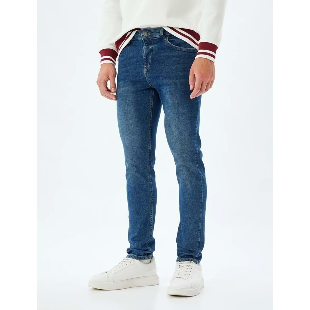 Erkek Giyim Slim Fit Kot Pantolon - Brad Jean 5WAM40076ID