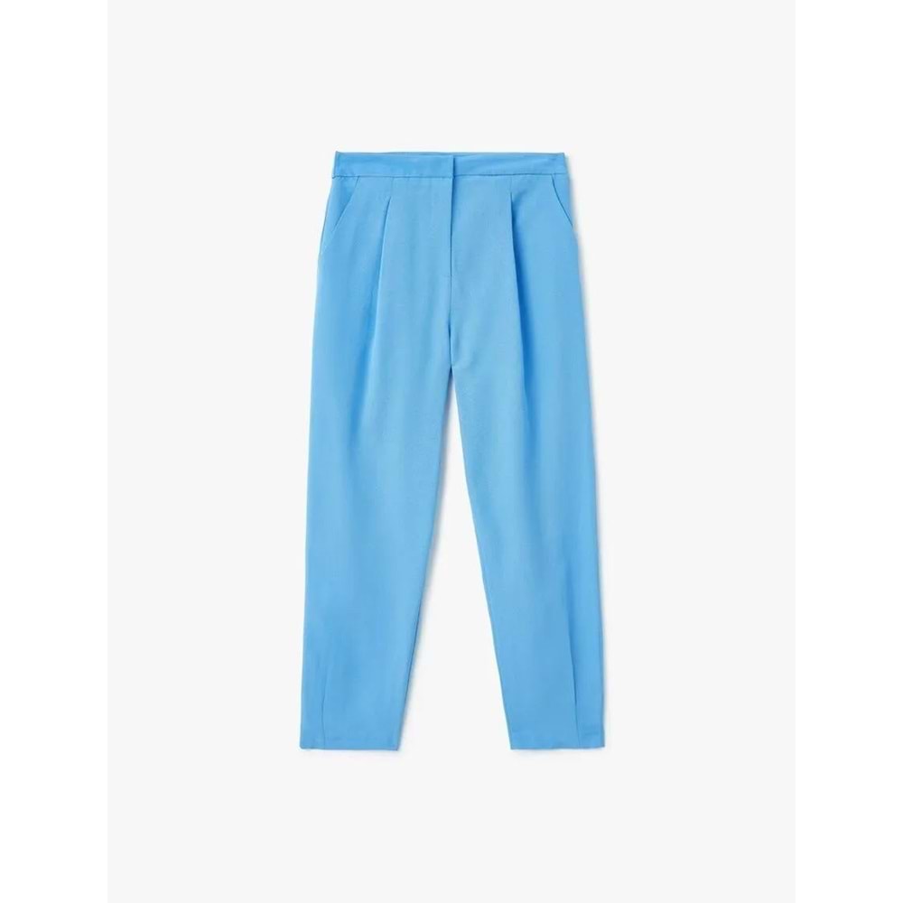 Yüksek Bel Cepli Havuç Kesim Pantolon 5SAK40167UW