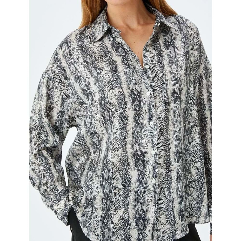 Uzun Kollu Saten Gömlek 5SAK60020UW