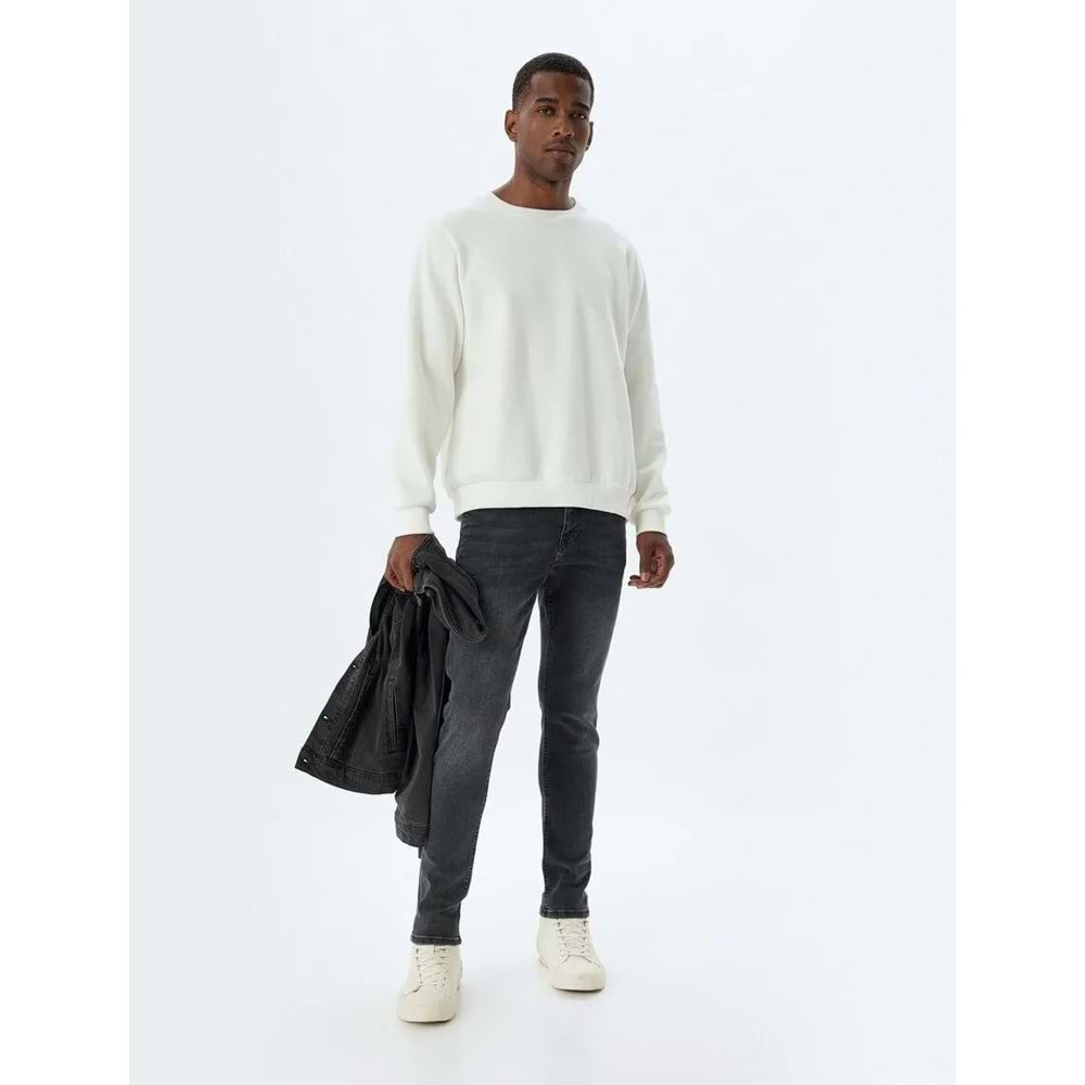 Skinny Fit Kot Pantolon - Michael Jean 5WAM40072ID - KOTON - SİYAH - 32/30