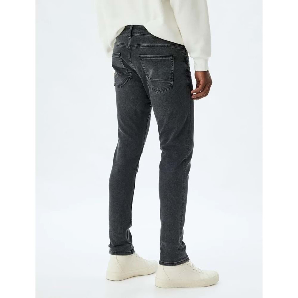 Skinny Fit Kot Pantolon - Michael Jean 5WAM40072ID - KOTON - SİYAH - 32/30
