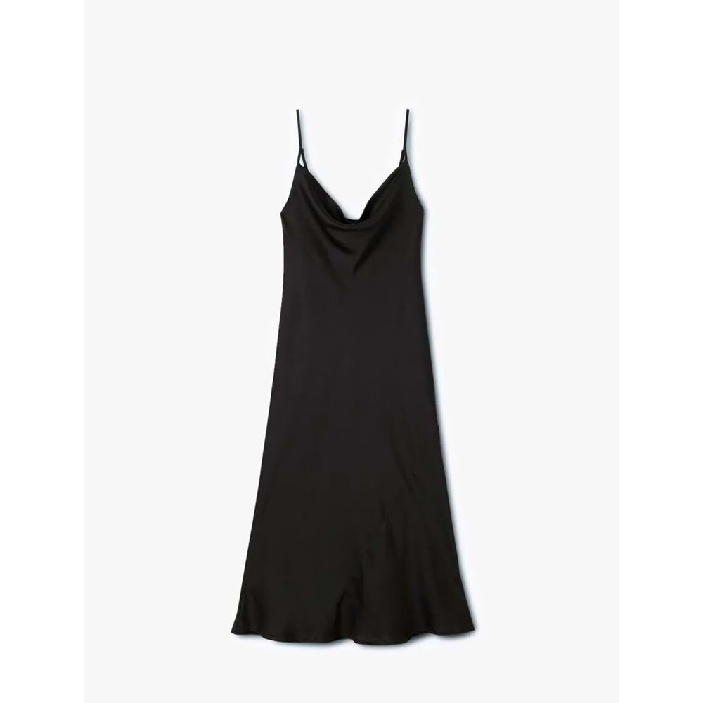 Slip Midi Abiye Elbise 5SAK80001FW - KOTON - SİYAH - 40