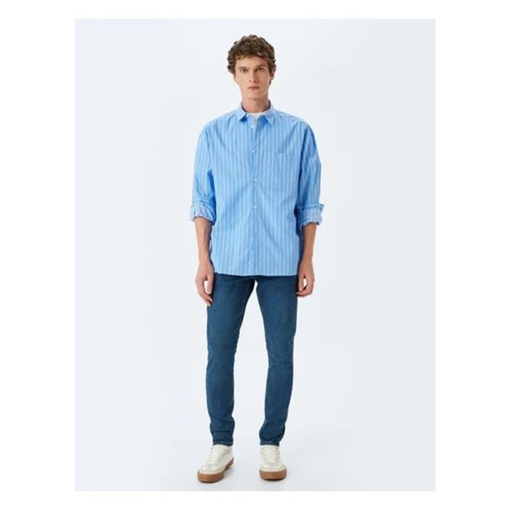 Erkek Giyim Kot Pantolon 5SAM40041ID - KOTON - ORTA İNDİGO - 34/30