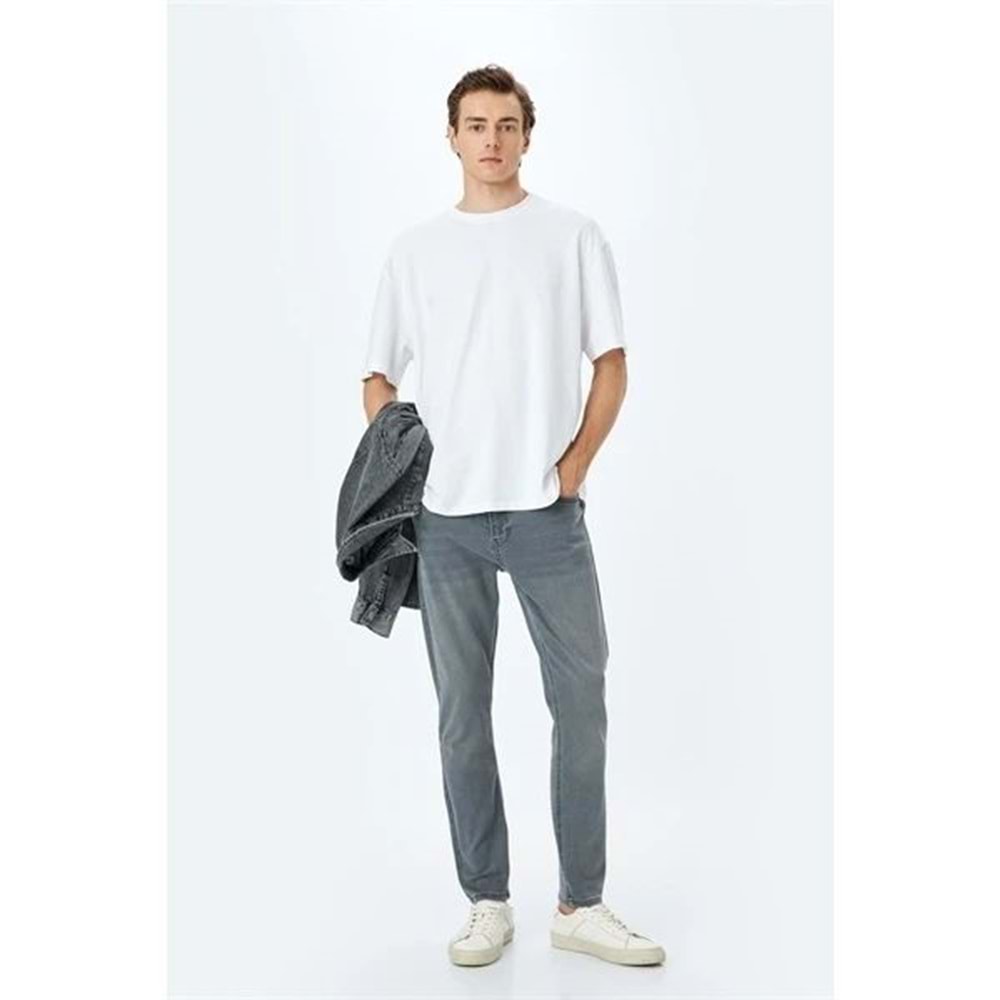 Erkek Giyim Kot Pantolon 5SAM40051ID - KOTON - GRİ - 31/32