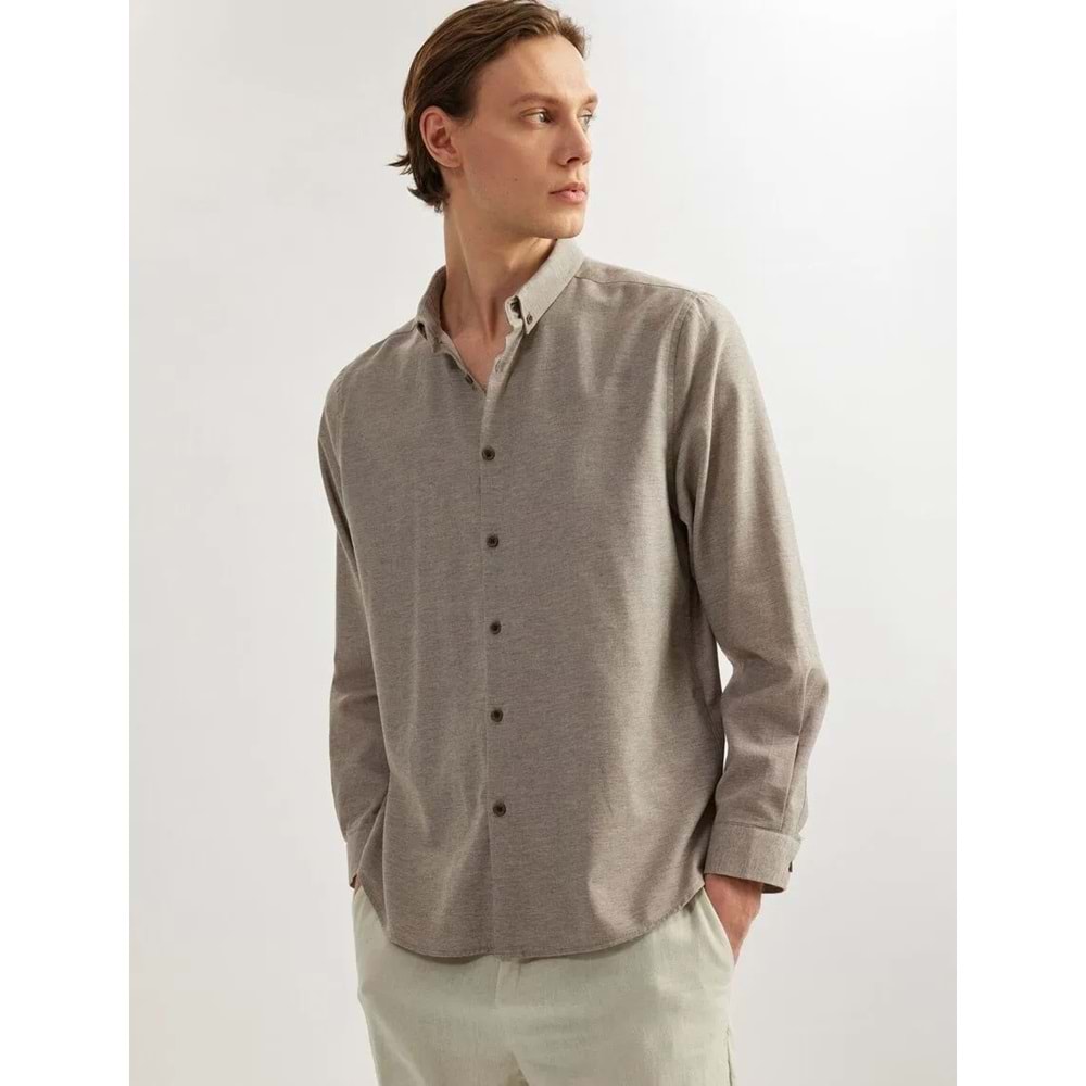 Uzun Kollu Slim Fit Gömlek 5SAM60070HW