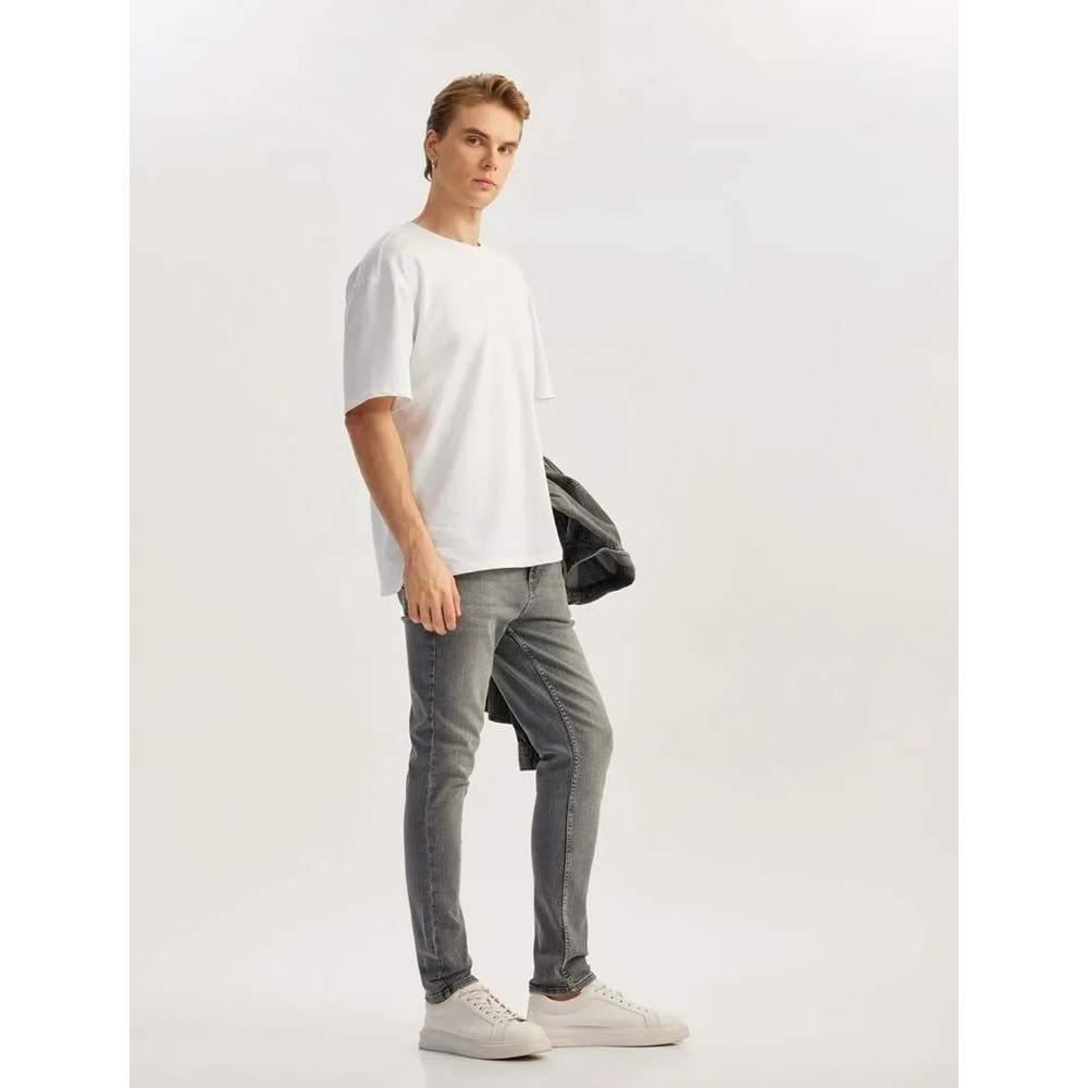 Pamuklu Skinny Fit Jean Pantolon - Michael Jean 5SAM40088ND - KOTON - GRİ - 32/30