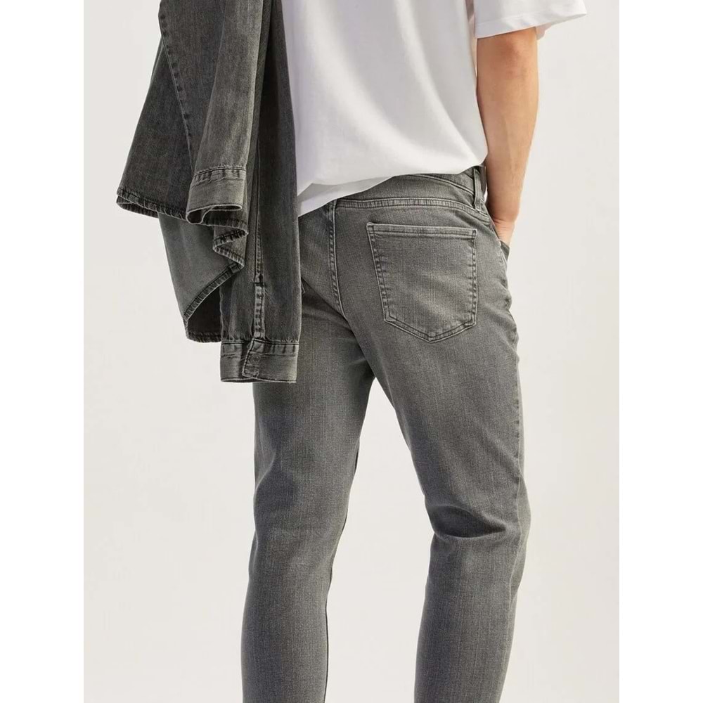 Pamuklu Skinny Fit Jean Pantolon - Michael Jean 5SAM40088ND - KOTON - GRİ - 32/30