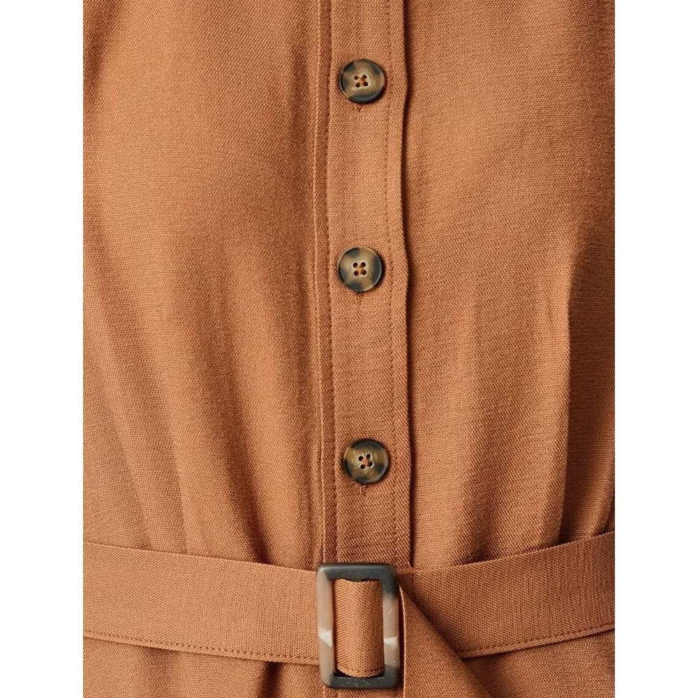 Viskon Midi Gömlek Elbise 5SAK80107UW