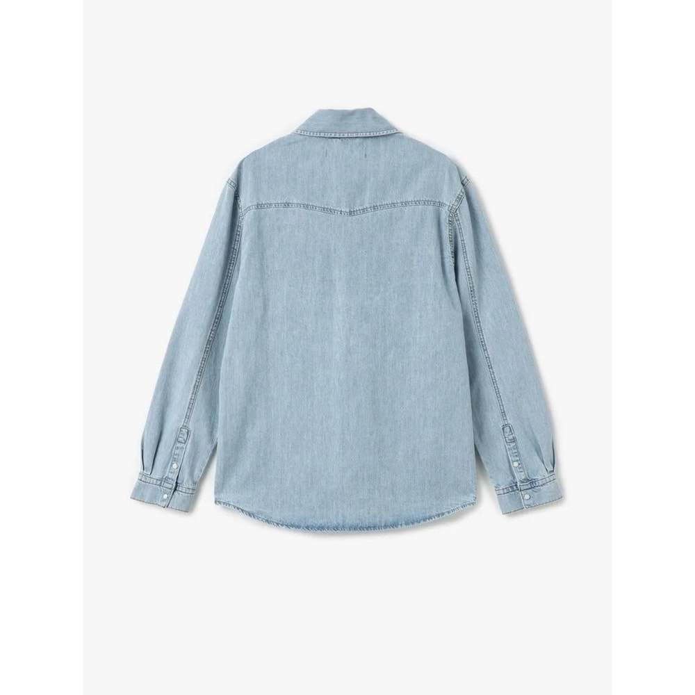 Düğmeli Jean Gömlek 5SAM60001ID