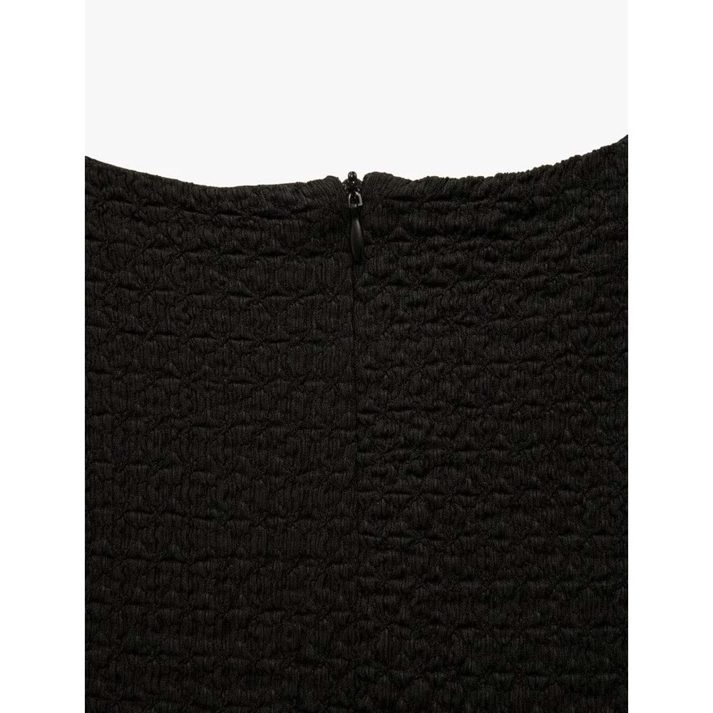 Yırtmaçlı Kolsuz Midi Boy Kalem Elbise 5SAK80141EK