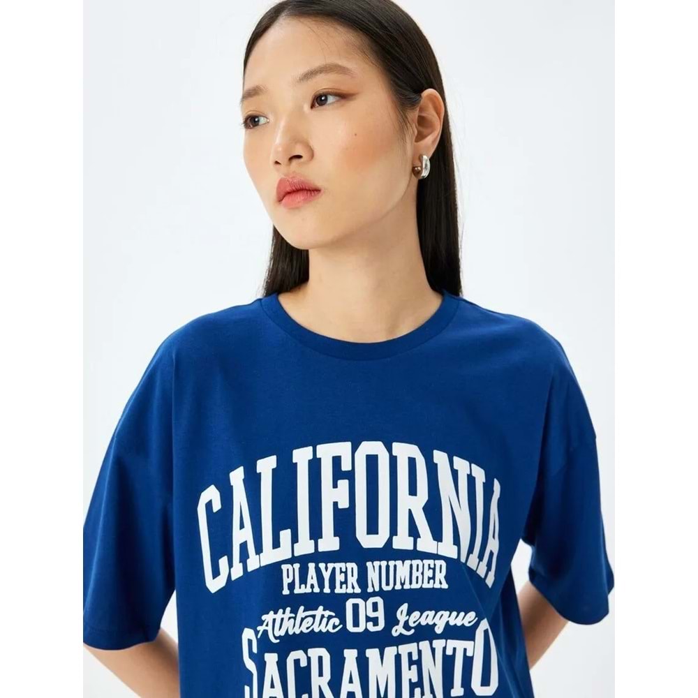 Kısa Kollu Oversize Tişört 5SAL10085IK