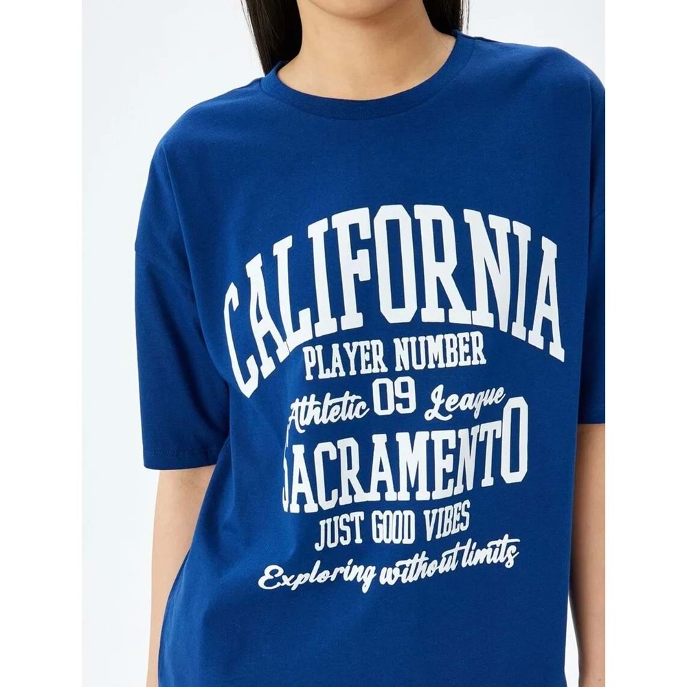 Kısa Kollu Oversize Tişört 5SAL10085IK