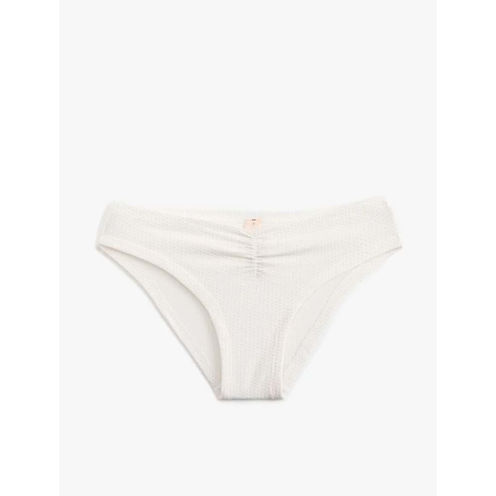 Pamuklu Rahat Kesim Drape Detaylı Kadın Külot 5SLK30068MK - KOTON - PEMBE - M