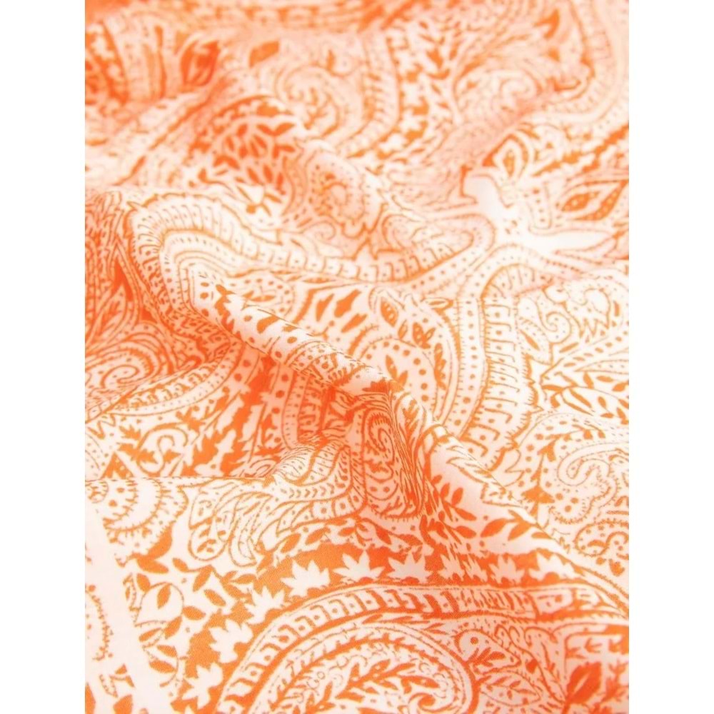 Kadın Etnik Desenli Kare Şal