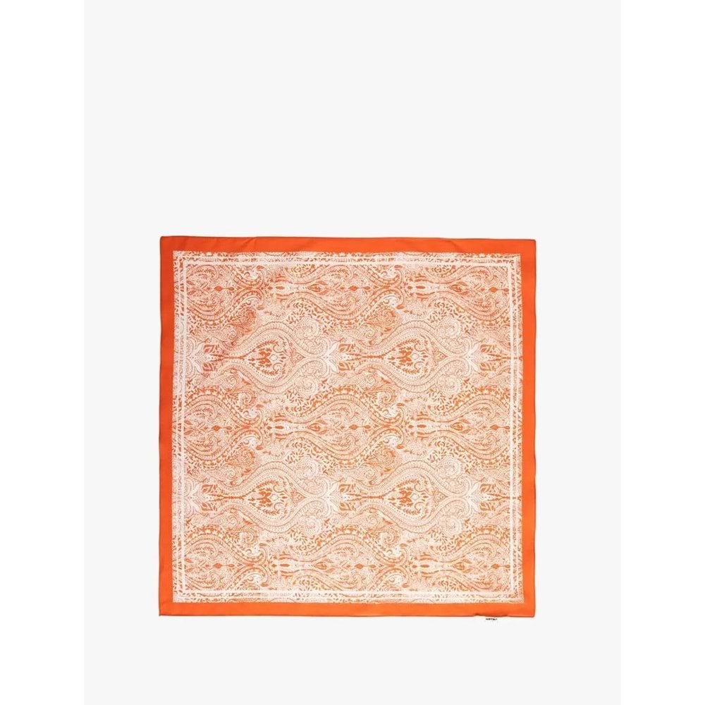 Kadın Etnik Desenli Kare Şal