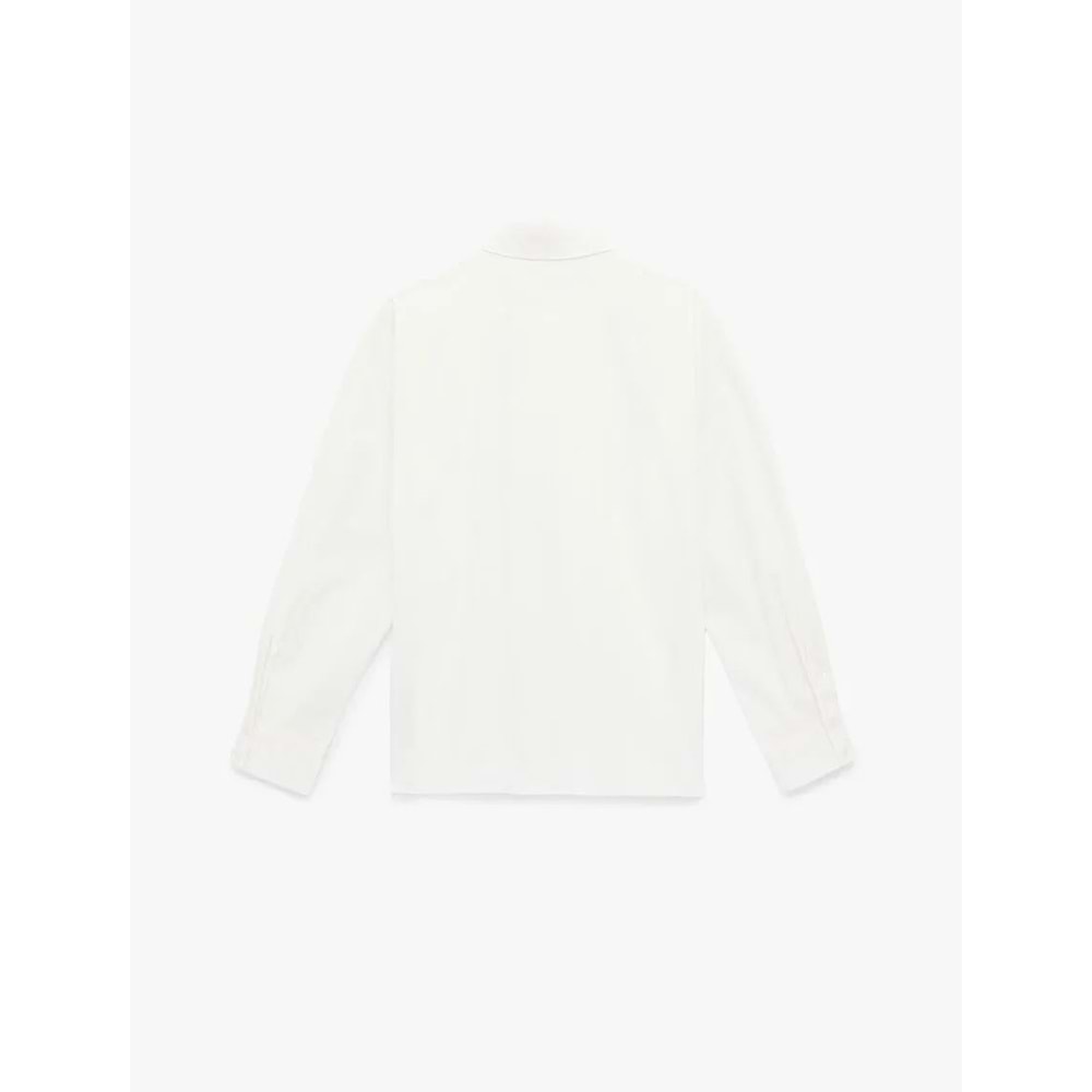 Regular Fit Uzun Kollu Düğme Detaylı Poplin Gömlek 6SAK60132PW - KOTON - KIRIK BEYAZ - 34