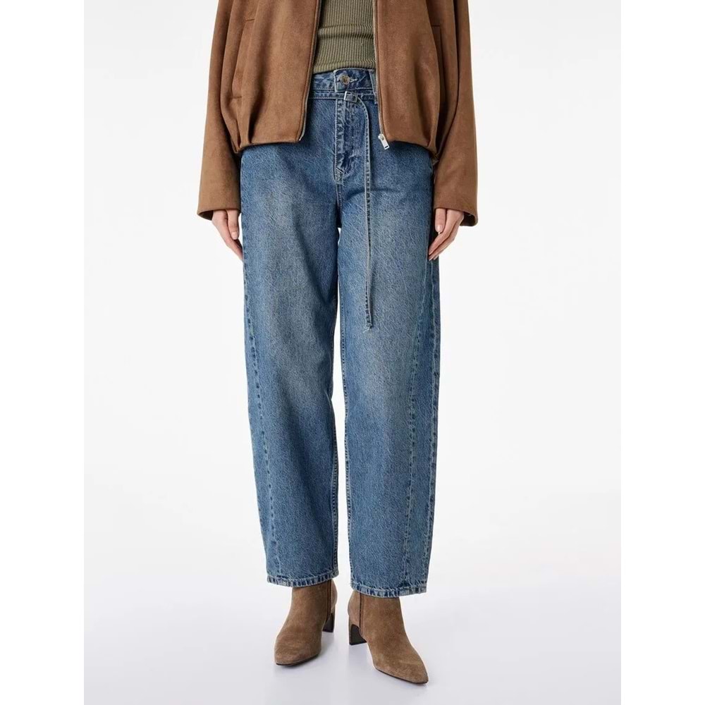 Kadın Giyim Pantolon - KOTON - 6SAL40117MD - ORTA İNDİGO - 31/32